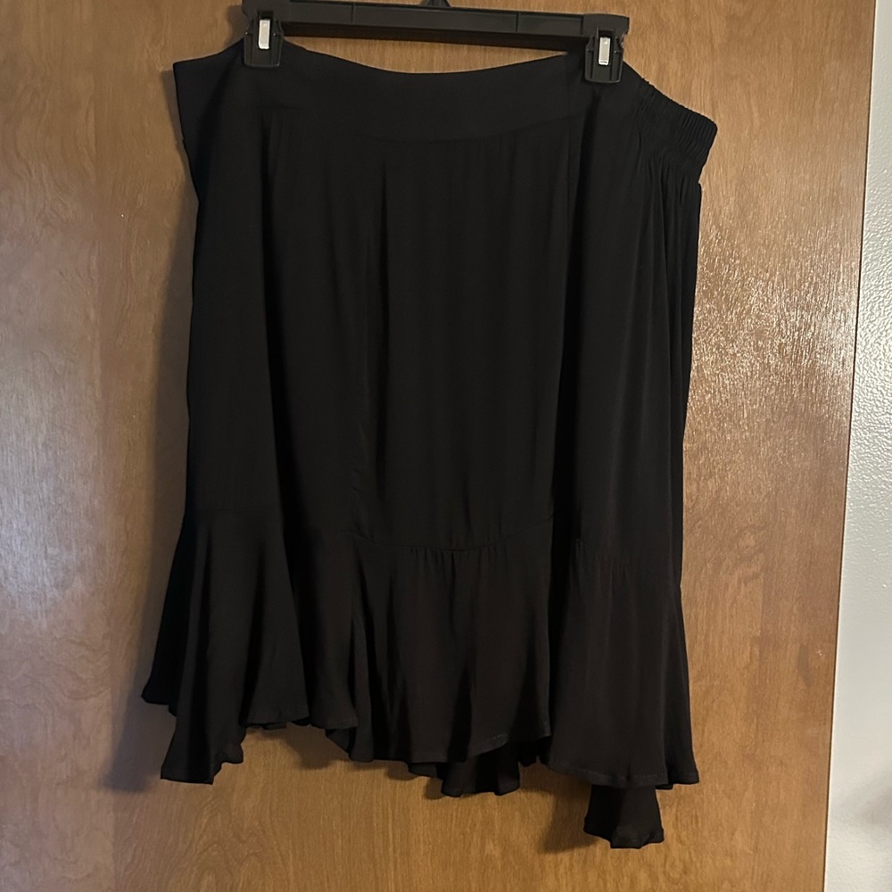 Torrid Black Stretch Challis A-Line Circle Skirt